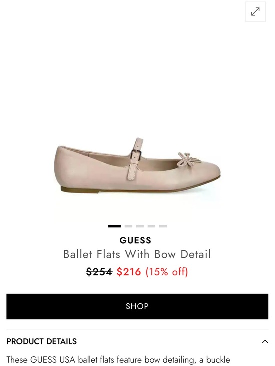 Shoes - New GUESS Women's Blush Pink Mary Jane Ballet Flats sold out new without tags